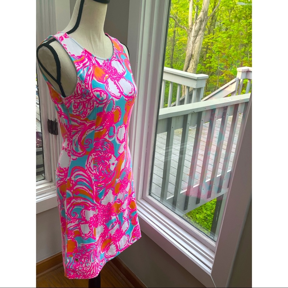 LILLY PULITZER DRESS S | PEEP KEYHOLE OPEN BACK DRESS S | luxury summer dress S